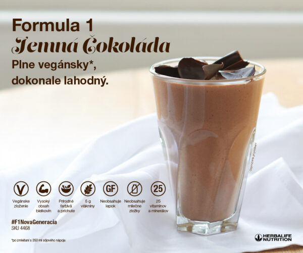 Herbalife Formula 1 s príchuťou jemnej čokolády