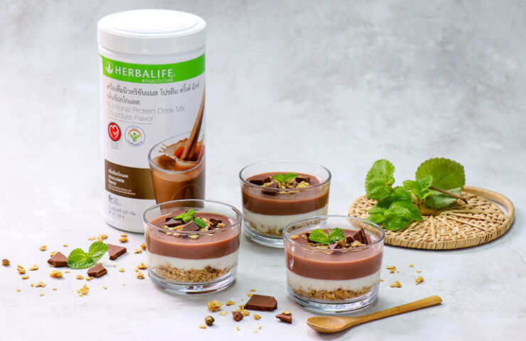 Recipe Granola choco pudding yogurt