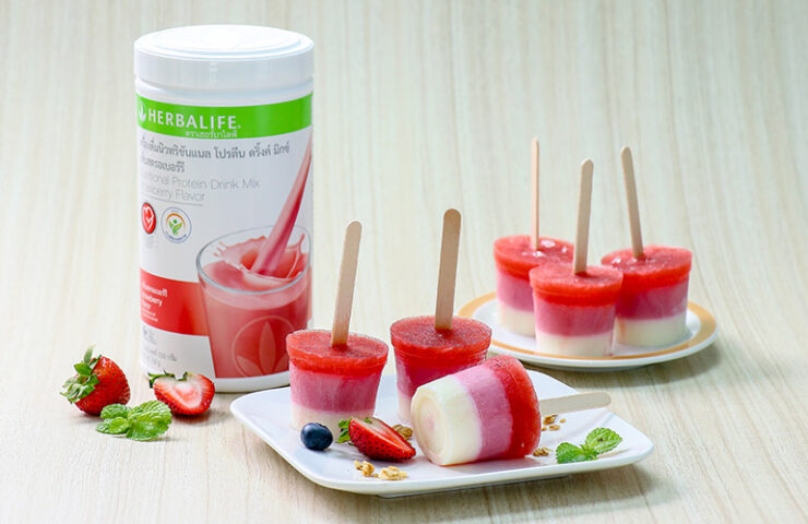 Recipe Strawberry yogurt icepop