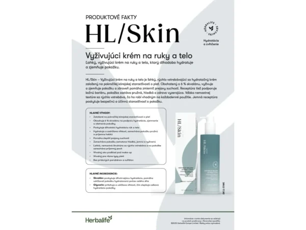 HL/Skin Vyživujúci krém na ruky a telo