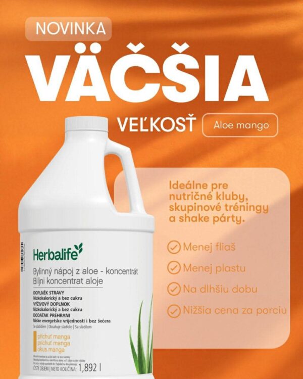 Herbalife bylinný nápoj z Aloe – mango XXL